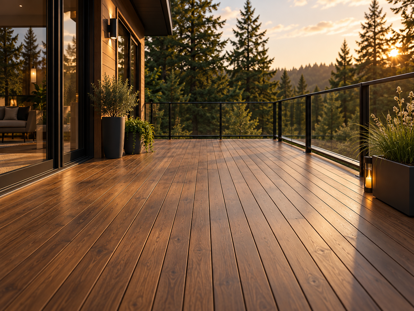 Terrasse et revêtement de bois protégés
